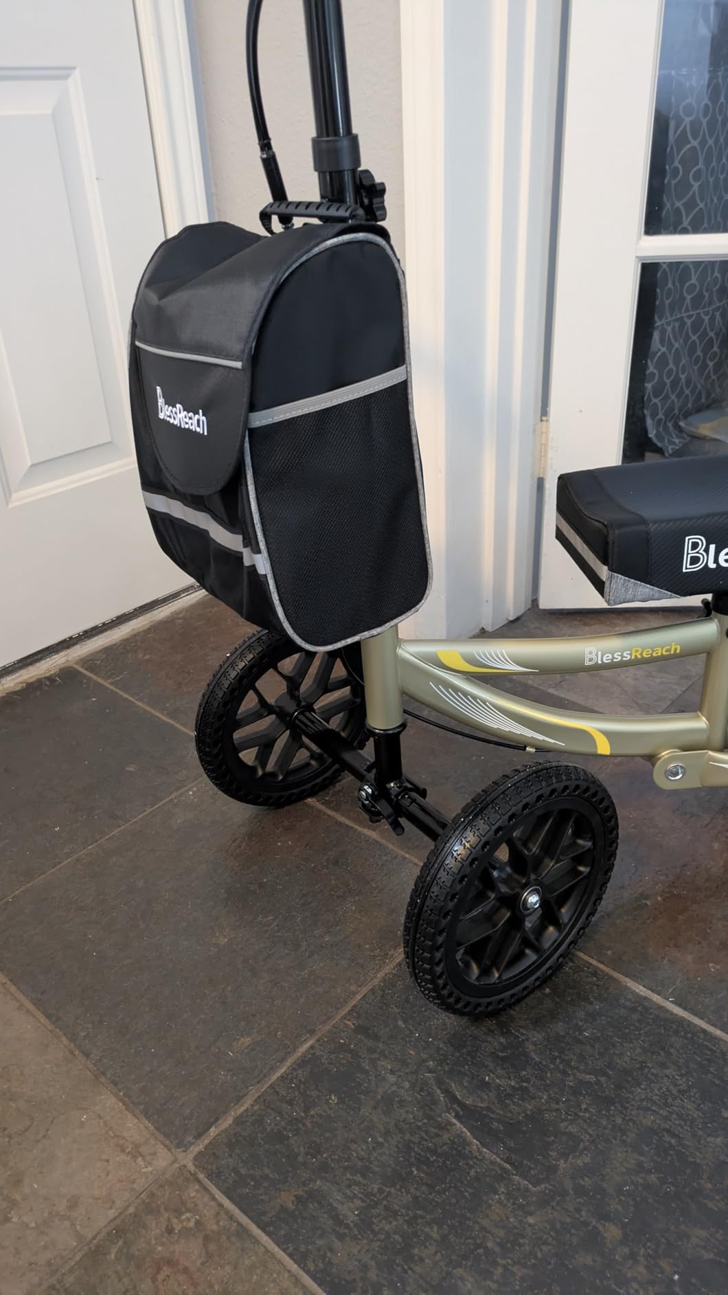 BlessReach All Terrain Knee Scooter for Adults Foot Injuries,11” Big Wheels customer photo 1