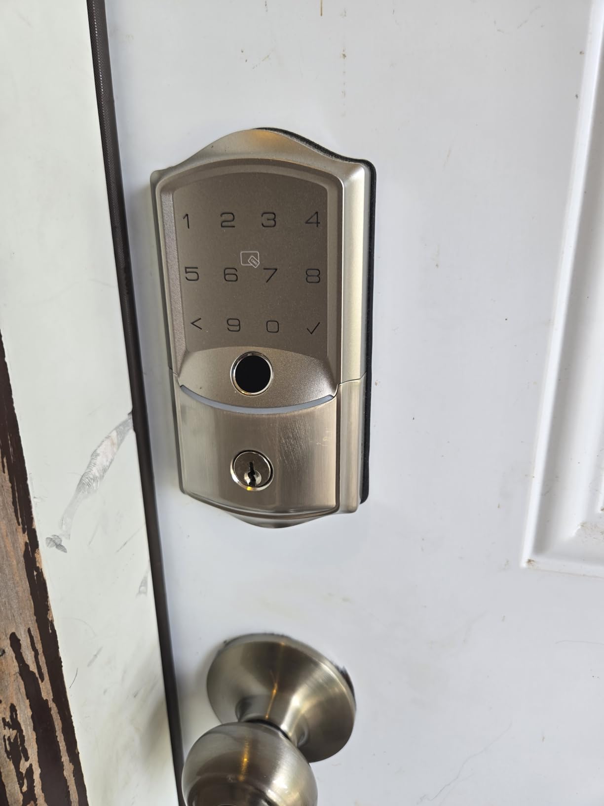 Veise VE027 WiFi Smart Lock Fingerprint Keyless Entry Deadbolt Satin Nickel customer photo 1