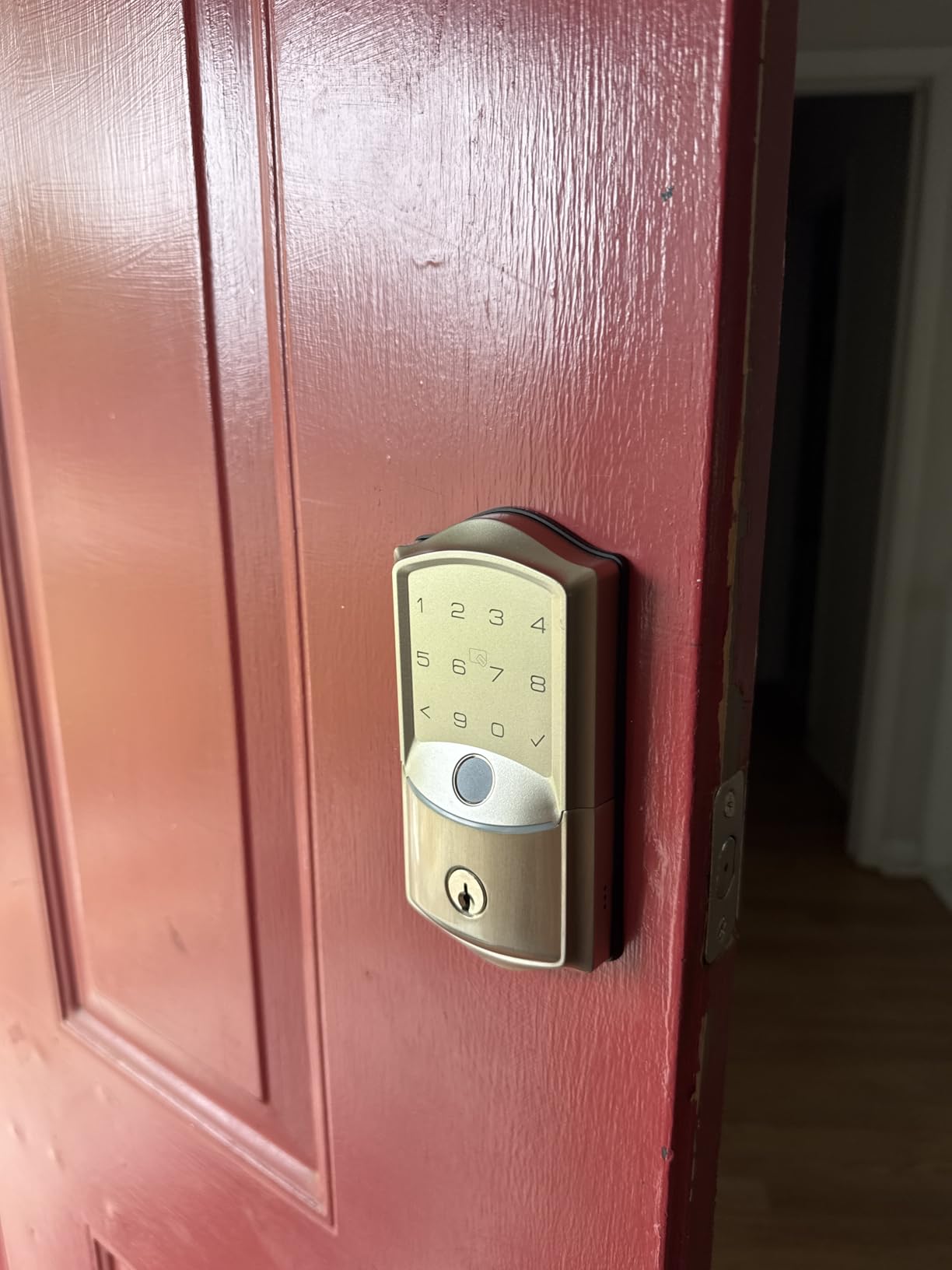 Veise VE027 WiFi Smart Lock Fingerprint Keyless Entry Deadbolt Satin Nickel customer photo 2