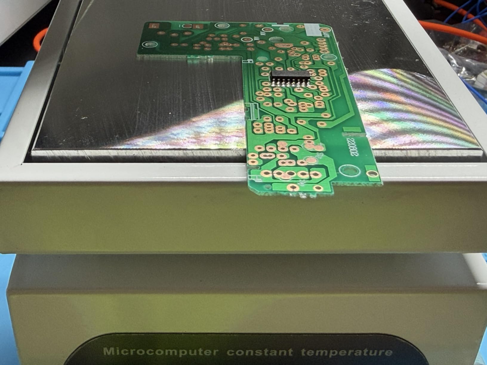 Soldering Hot Plate, PCB Preheater Rework Station with Digital Temperature Control, 100×100mm Heating Area for Multi-Point Heating, Electronics Repair, SMD Soldering, PCB Rework DIY110V 350W customer photo 2