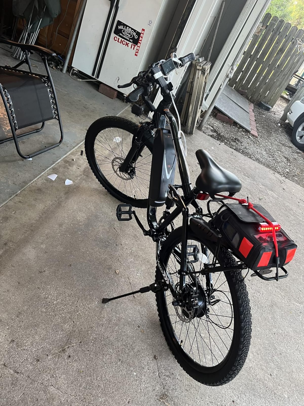 ESKUTE M200F Electric Bike for Adults – 27.5 inch Tire Mountain E-Bike, 1500W Peak Brushless Motor 31+MPH, 48V 20.8Ah Removable Battery, Up to 80 Miles, Step Over Commuter E-MTB, Full Suspensions customer photo 2