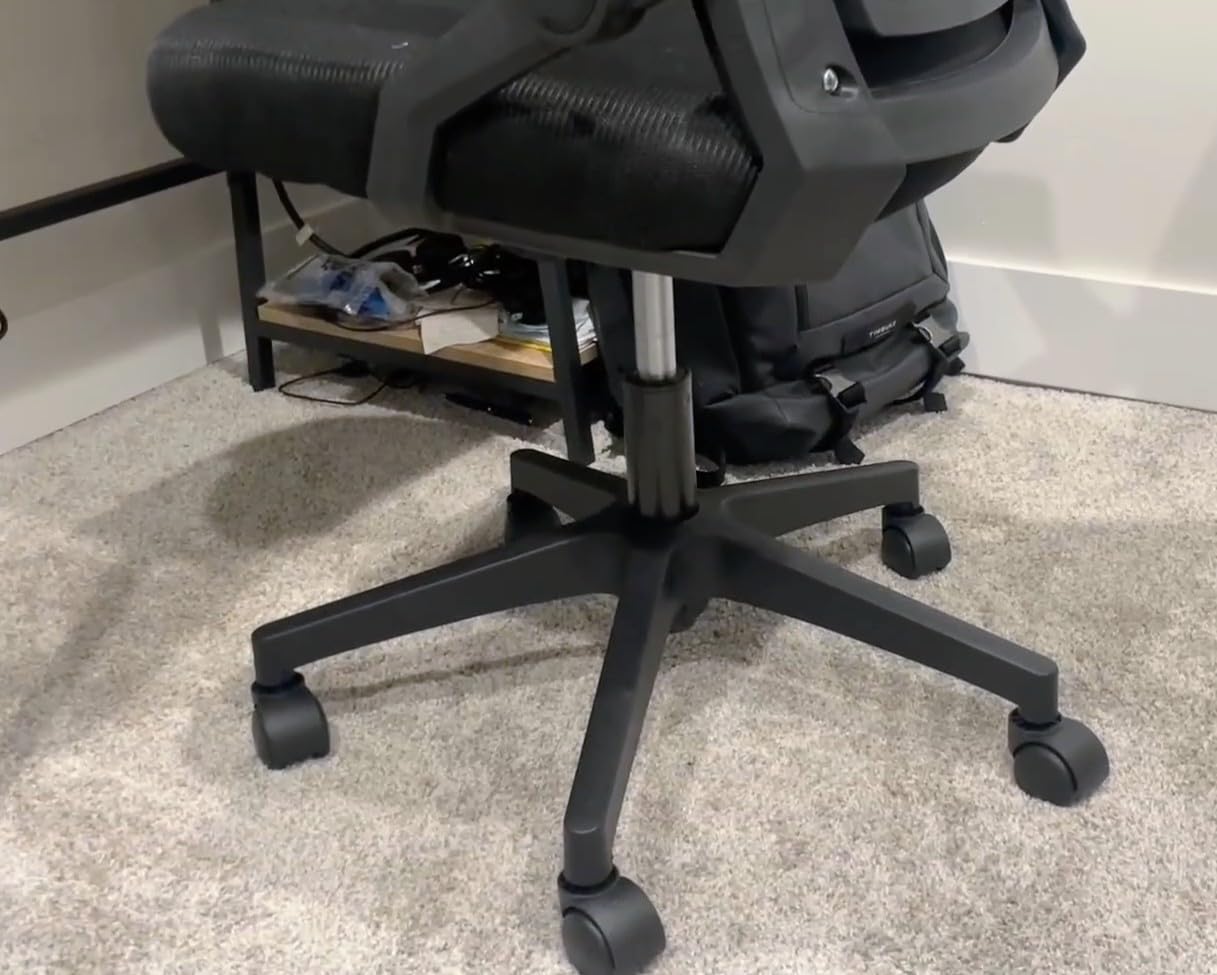 COMHOMA Office Chair with Flip-up Armrests Ergonomic Computer Desk Chair with Adaptive Lumbar Support & Breathable Mesh, Black customer photo 1