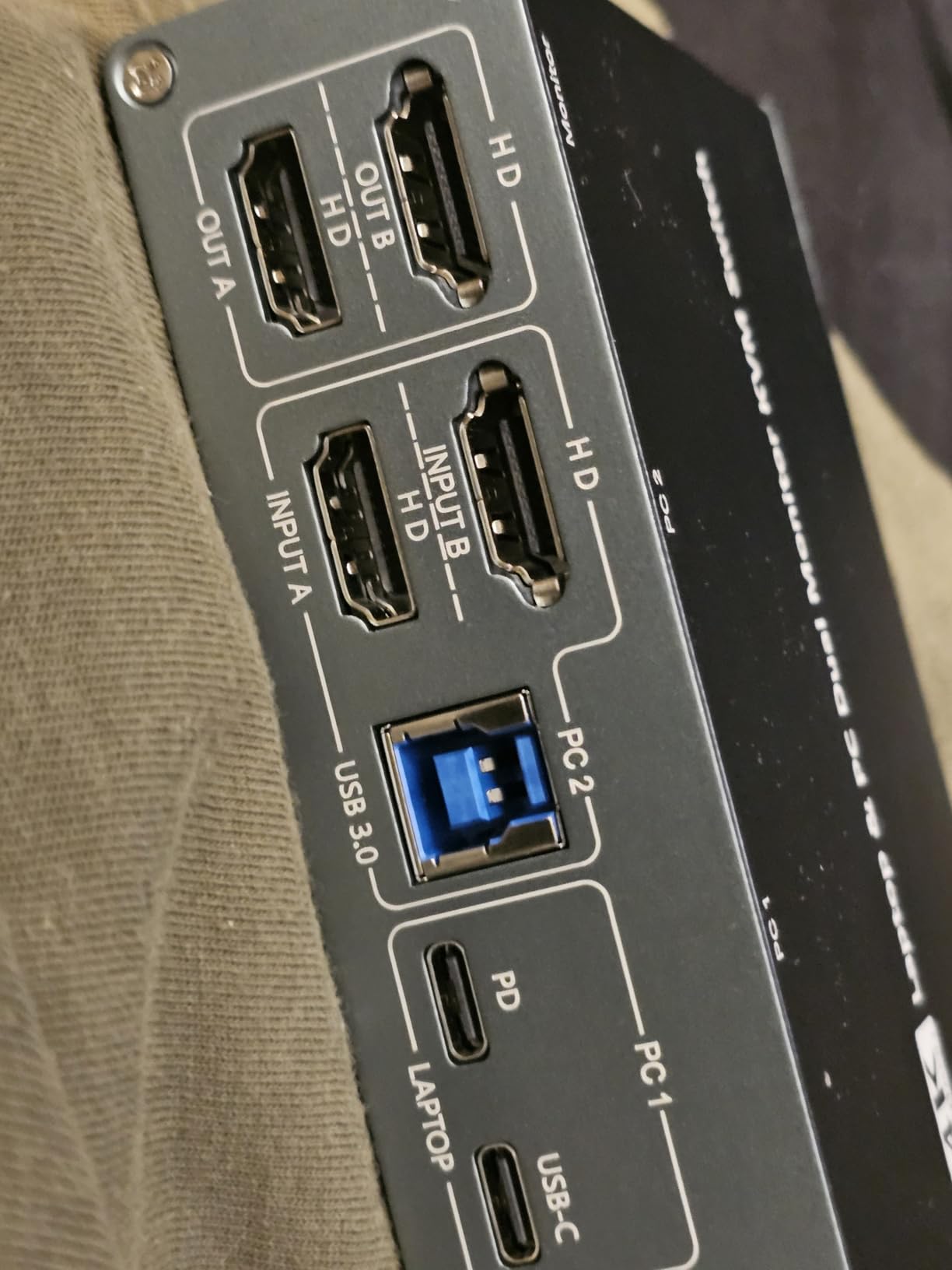USB C & Dual HDMI KVM Switch 2 Monitors Laptop & Desktop Docking Station customer photo 1