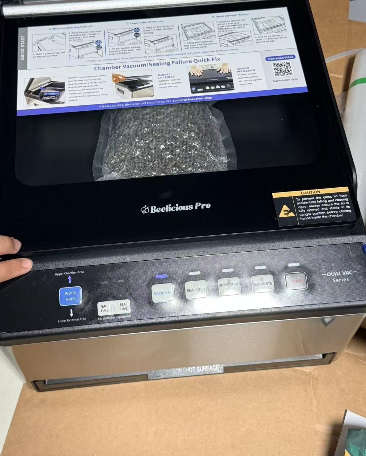 Beelicious Pro DualCore CVS101 6L Chamber Vacuum Sealer for Wet Foods customer photo 2