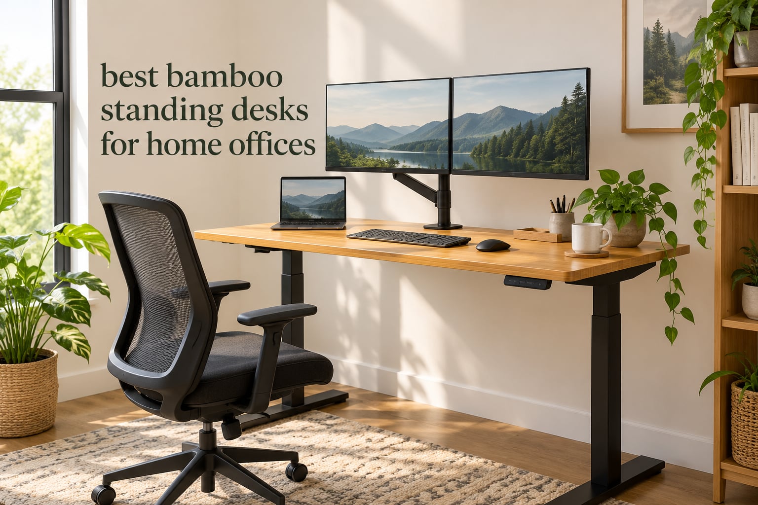 best bamboo standing desks for home offices