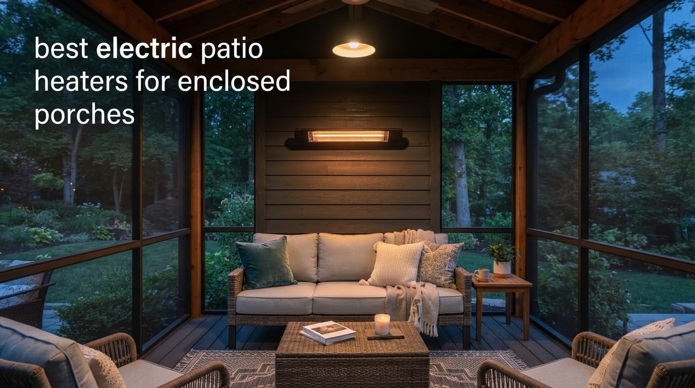 best electric patio heaters for enclosed porches