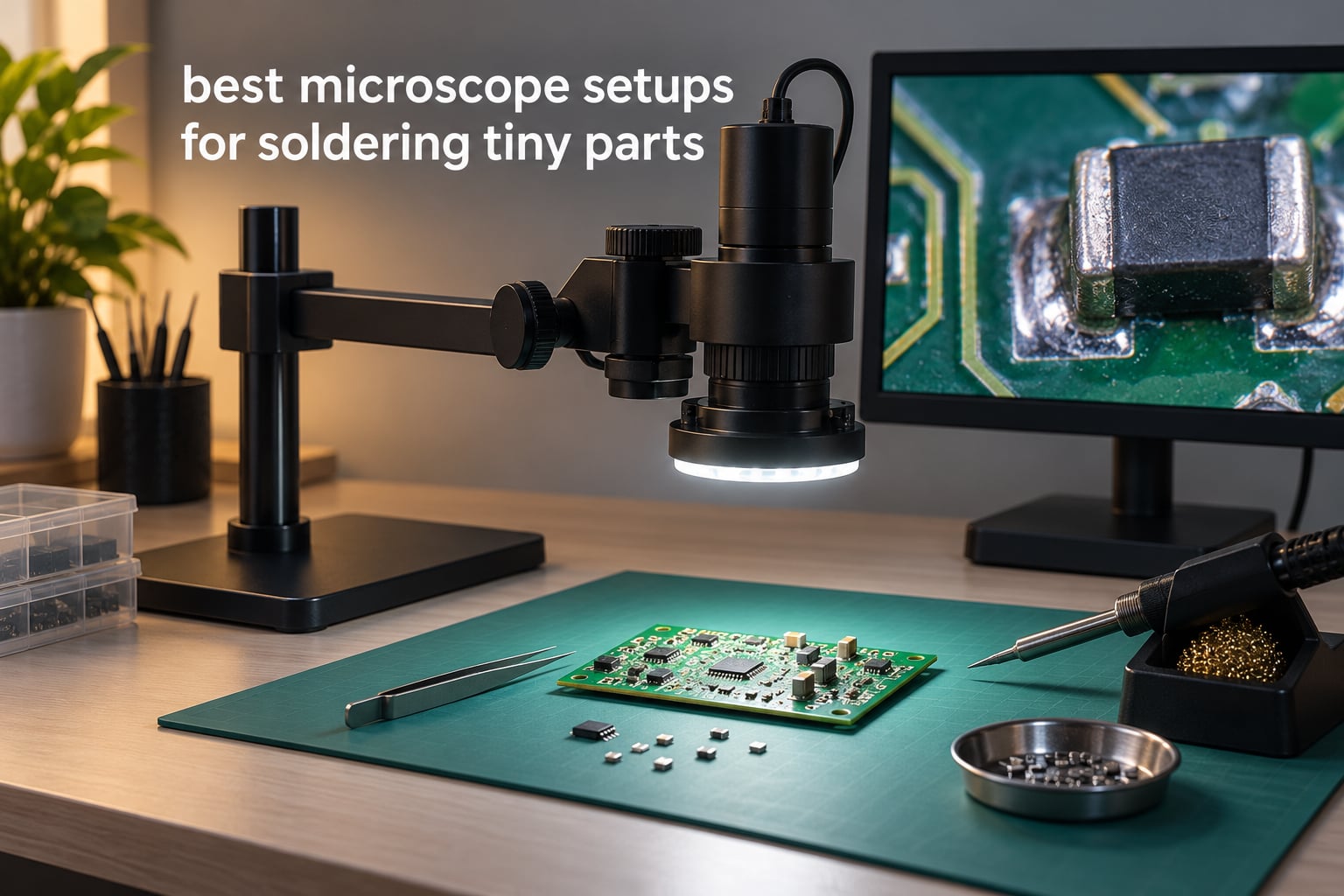 best microscope setups for soldering tiny parts