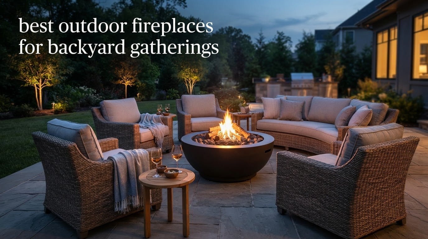 best outdoor fireplaces for backyard gatherings