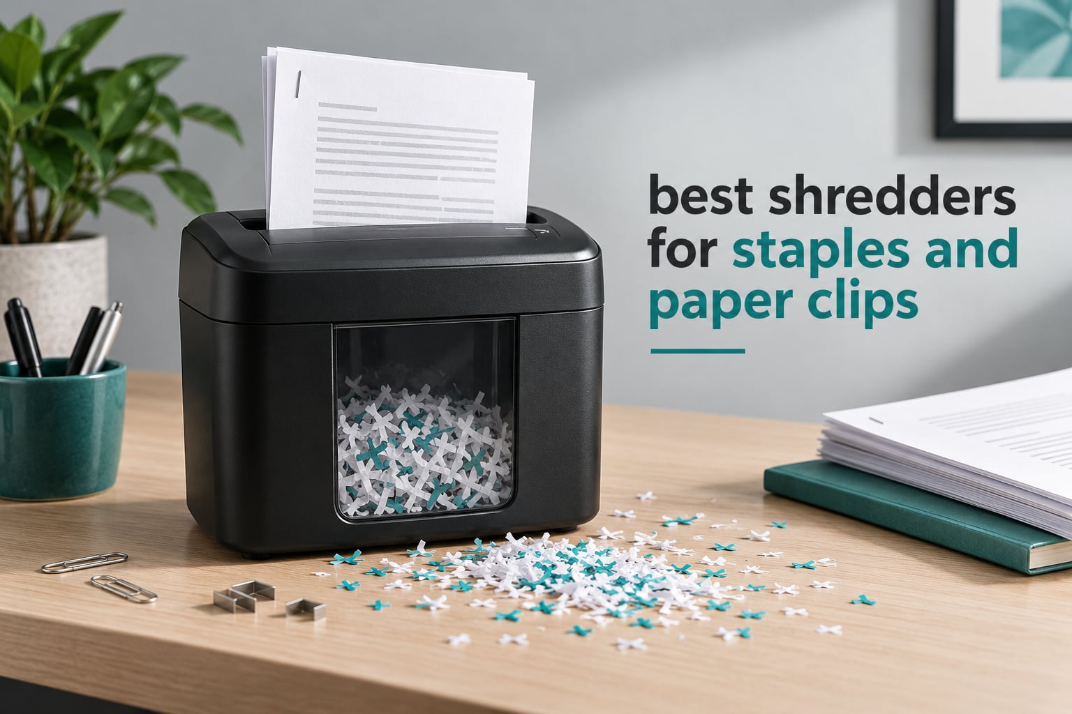 best shredders for staples and paper clips