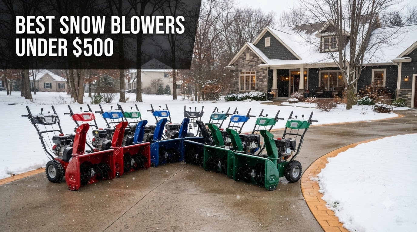 best snow blowers under $500