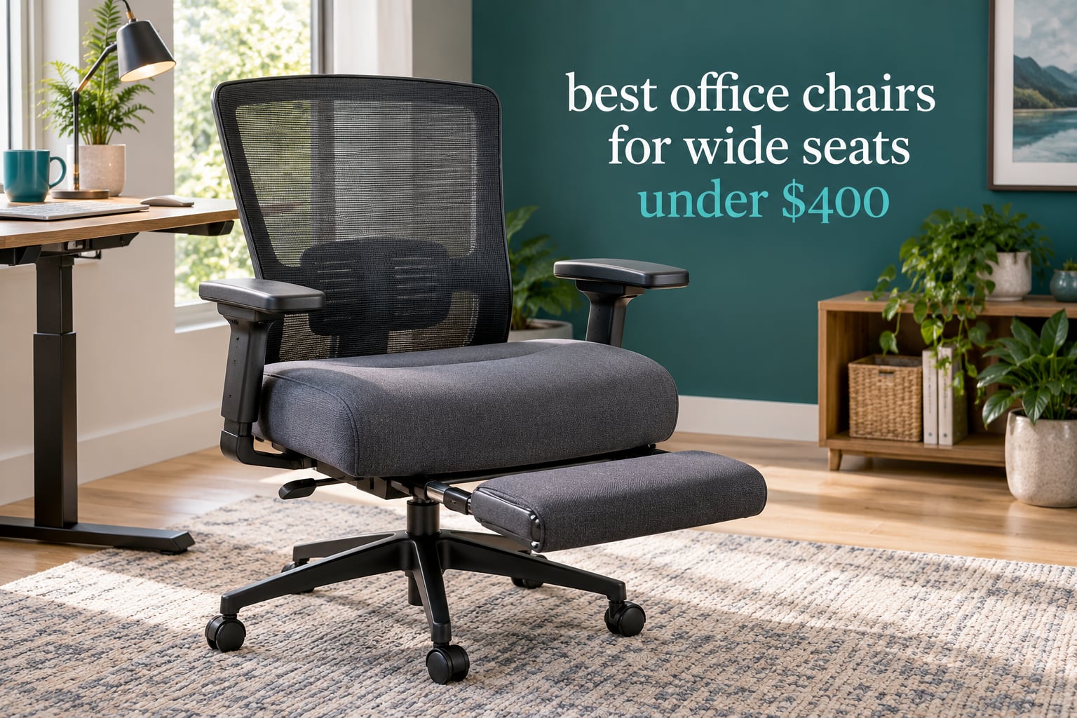 best office chairs for wide seats under $400