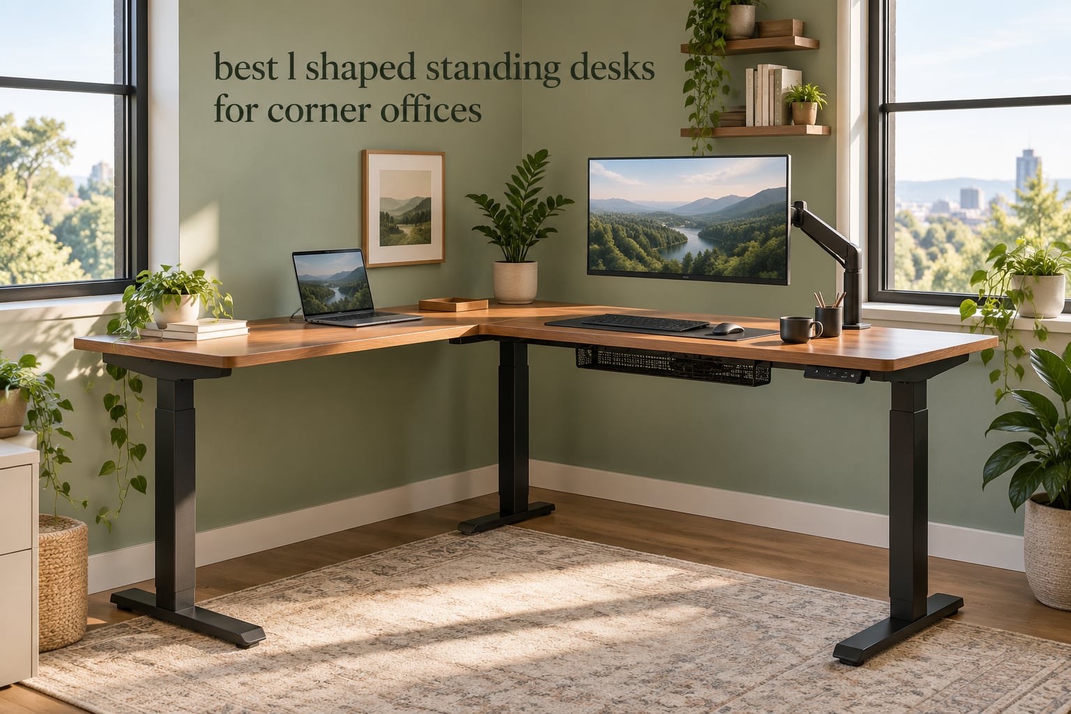 best l shaped standing desks for corner offices