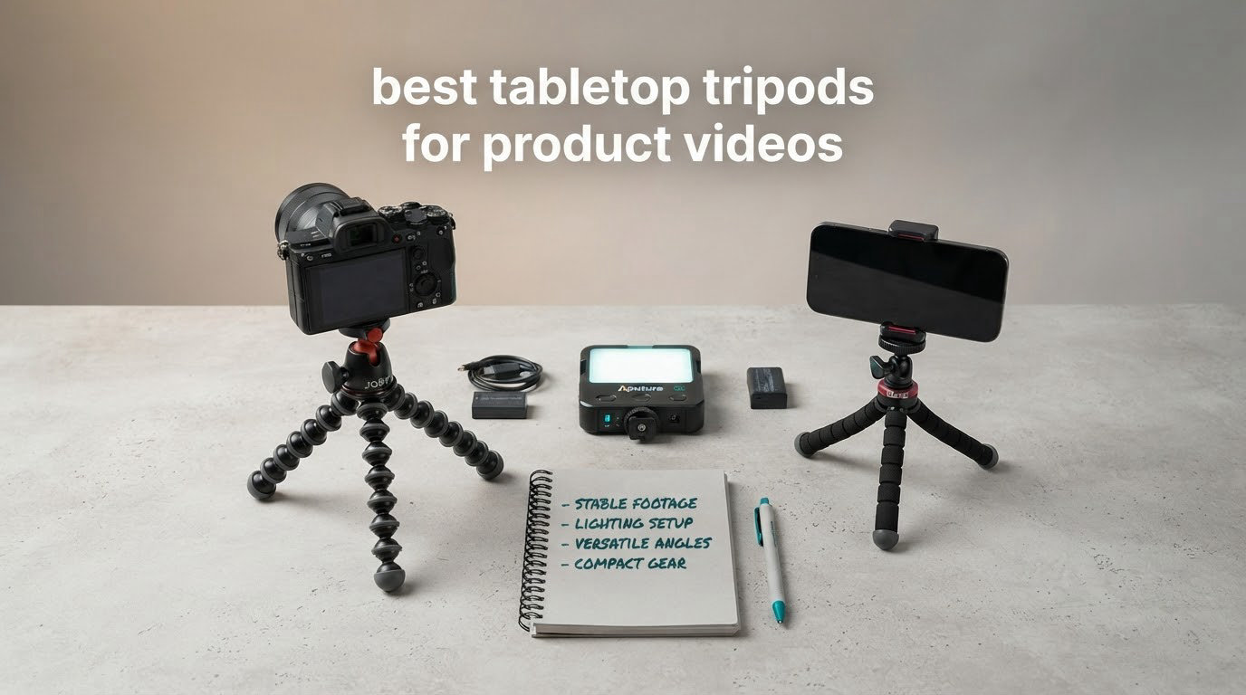 best tabletop tripods for product videos