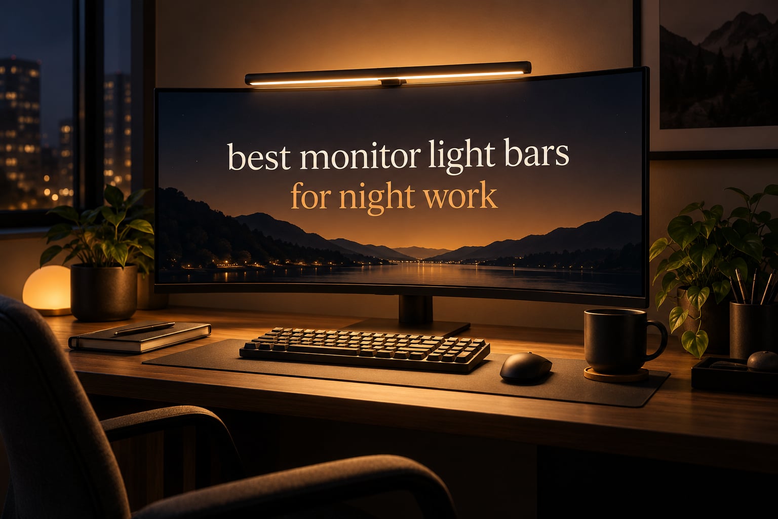 best monitor light bars for night work