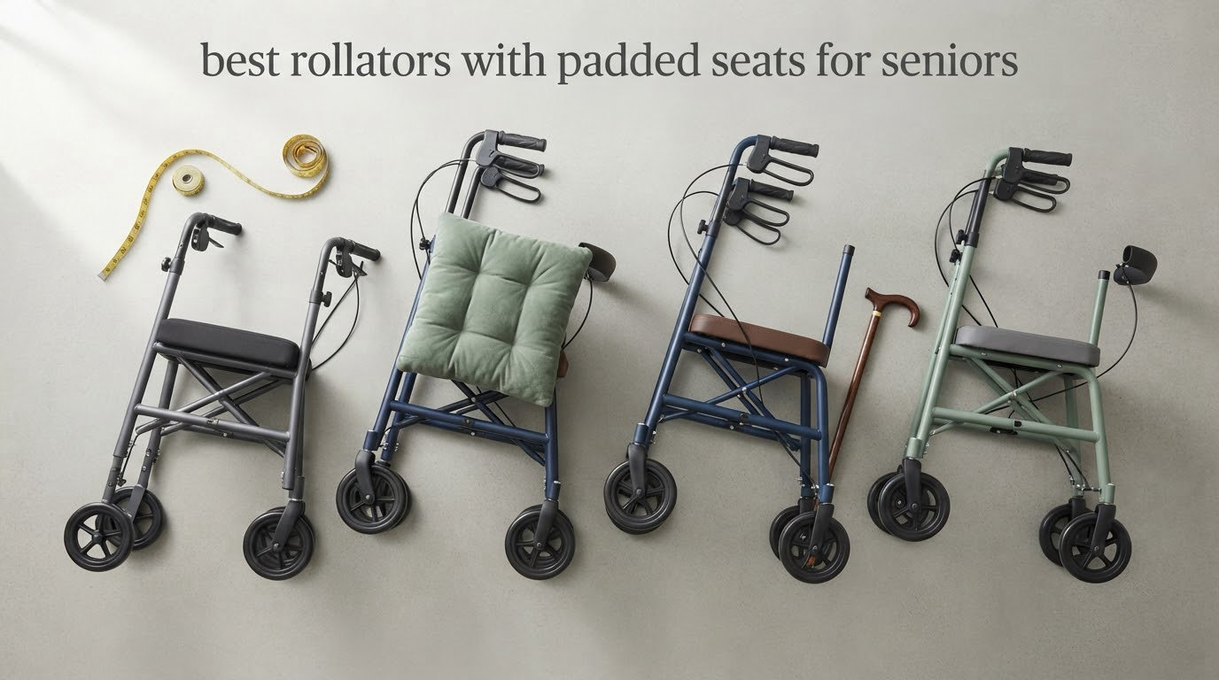 best rollators with padded seats for seniors
