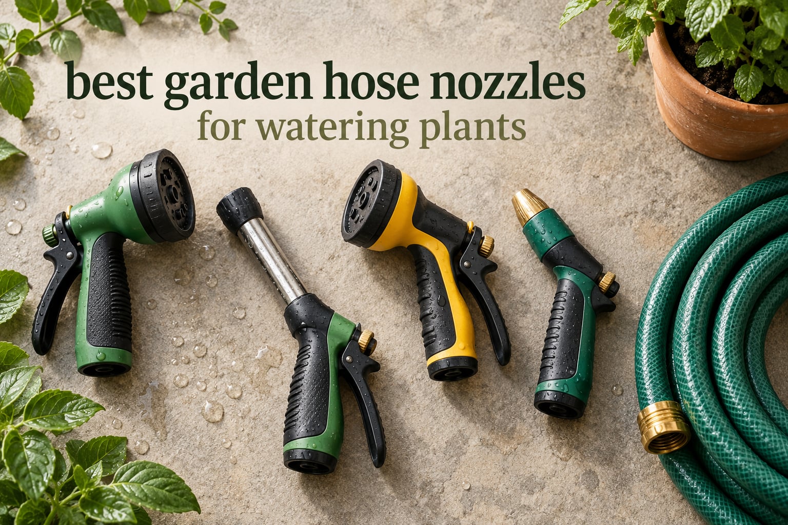 best garden hose nozzles for watering plants