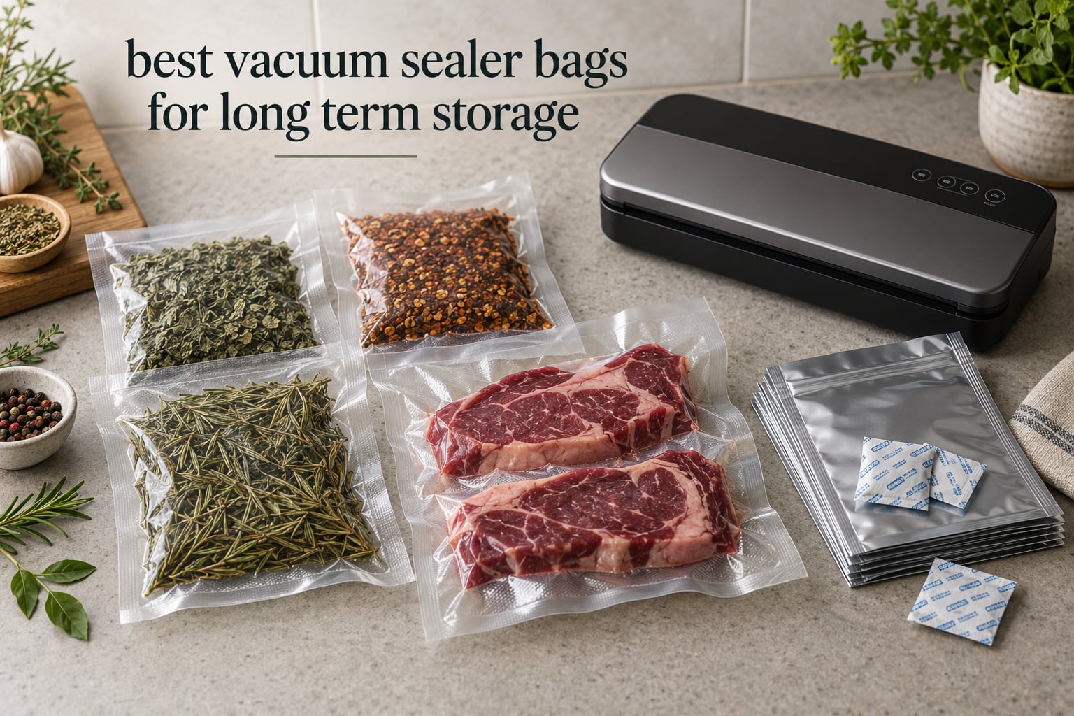 best vacuum sealer bags for long term storage