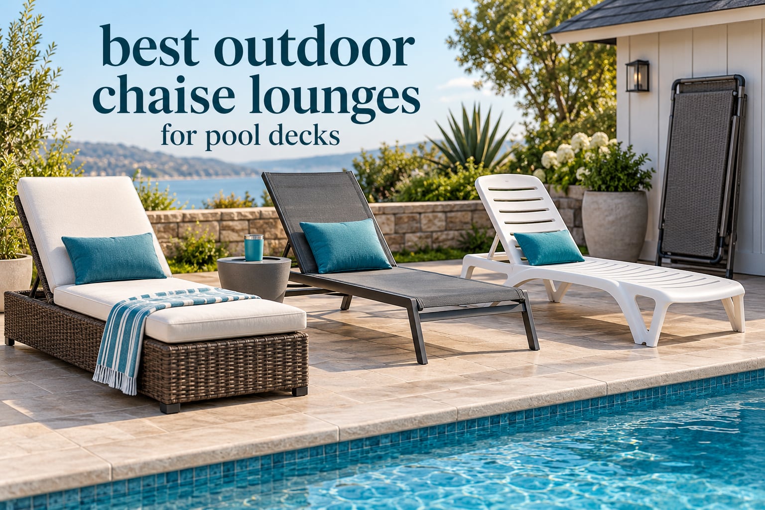 best outdoor chaise lounges for pool decks