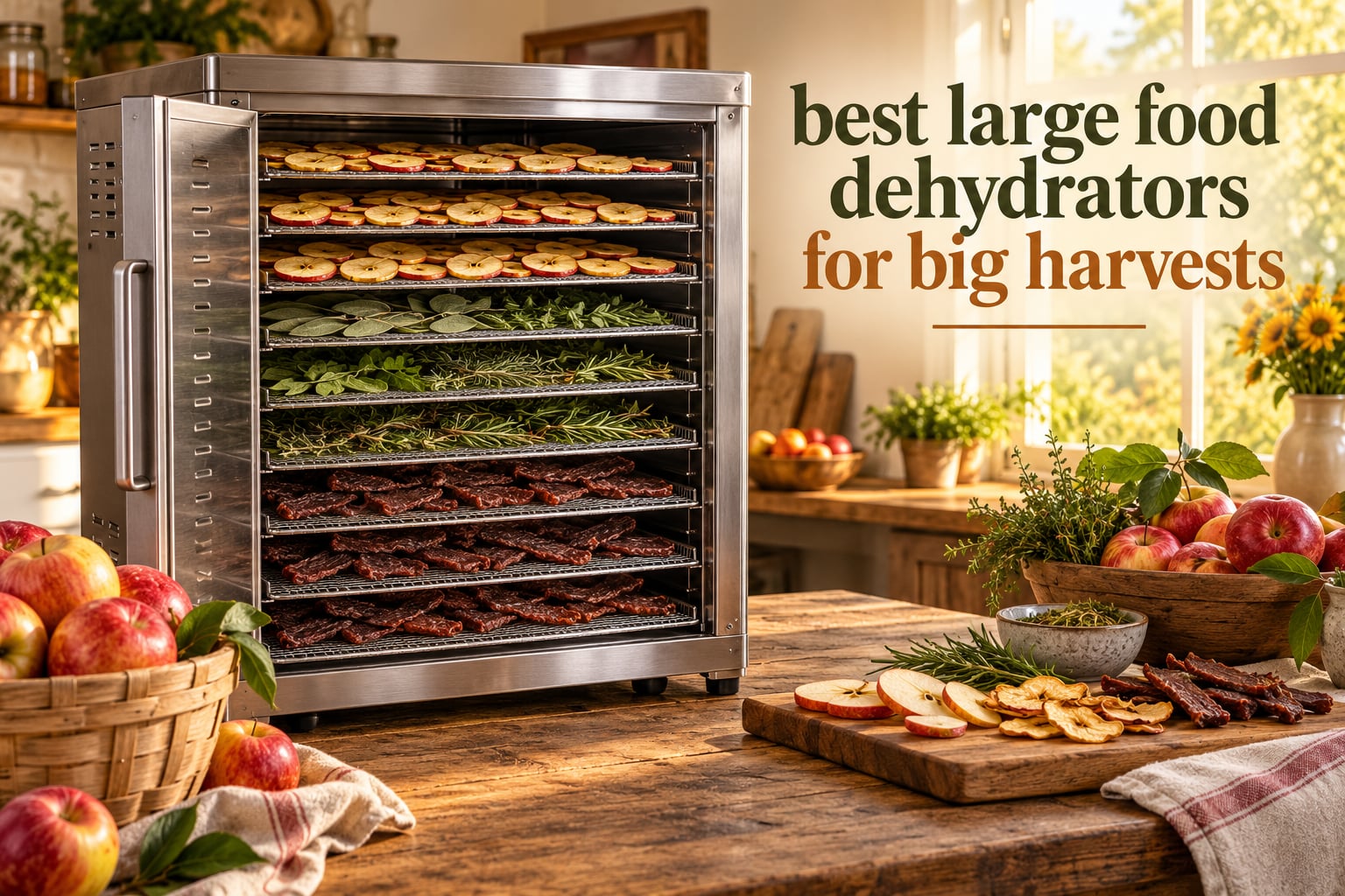 best large food dehydrators for big harvests