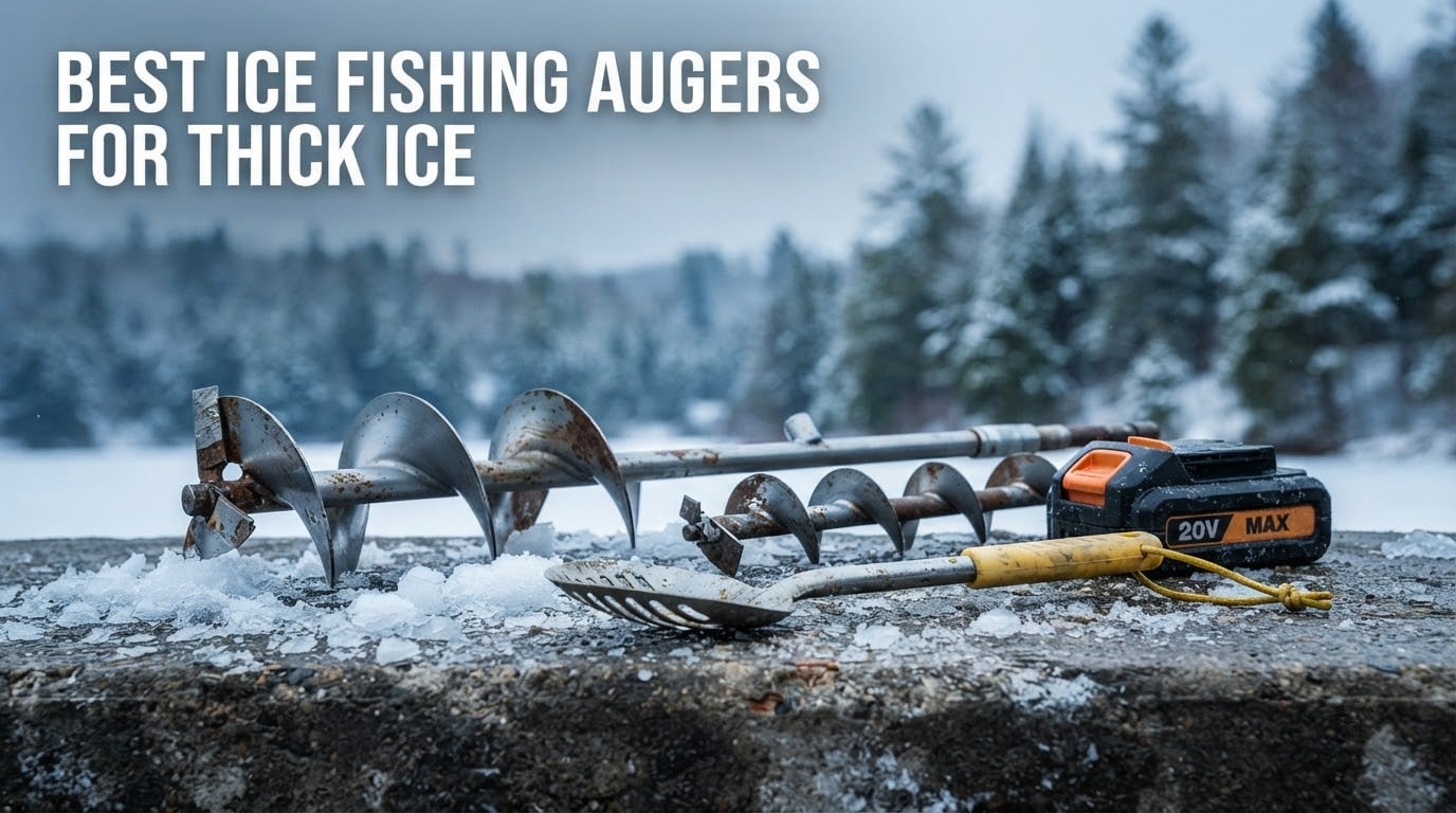 best ice fishing augers for thick ice