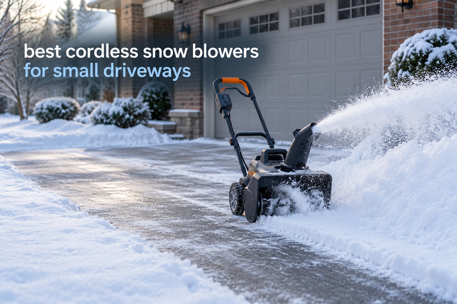 best cordless snow blowers for small driveways