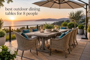 best outdoor dining tables for 8 people