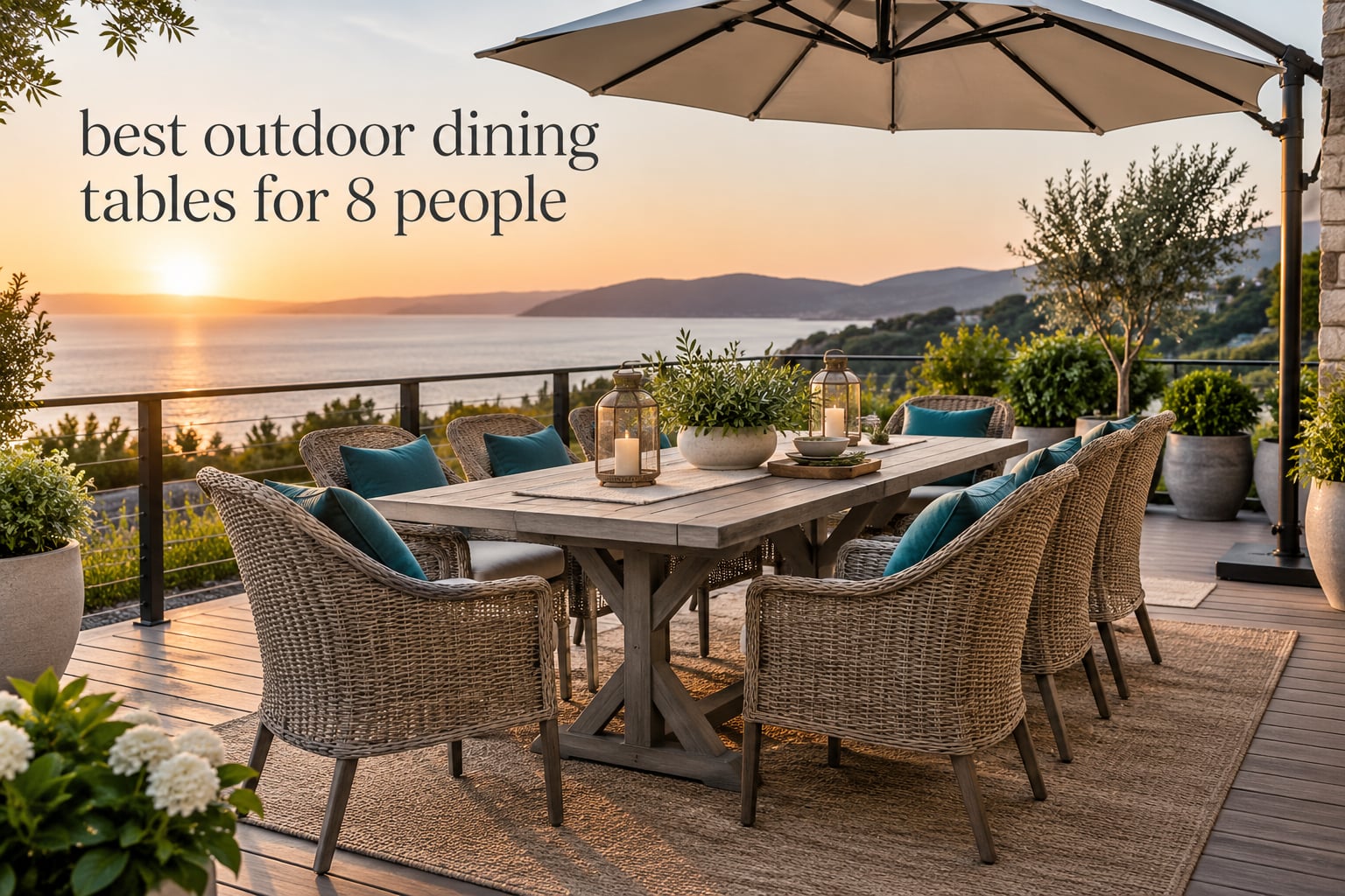 best outdoor dining tables for 8 people