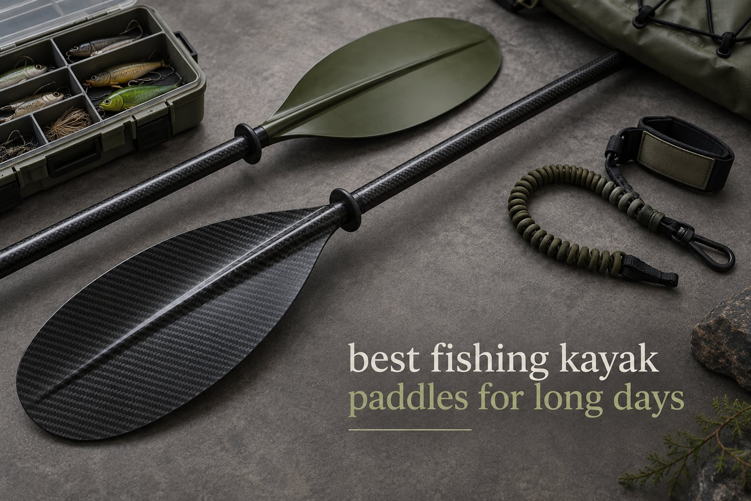 best fishing kayak paddles for long days