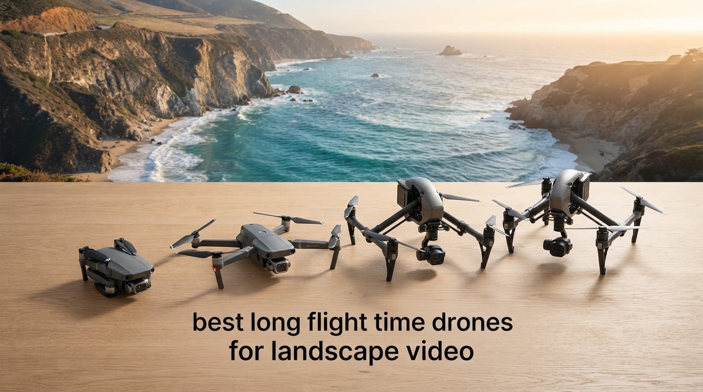 best long flight time drones for landscape video