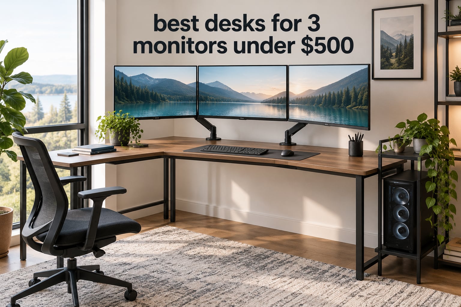 best desks for 3 monitors under $500