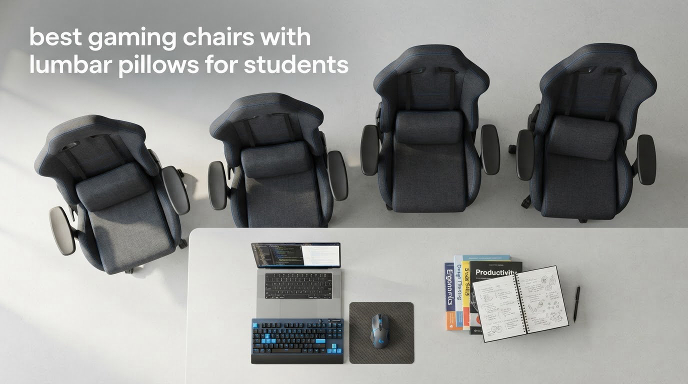 best gaming chairs with lumbar pillows for students