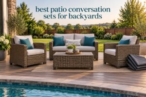 best patio conversation sets for backyards