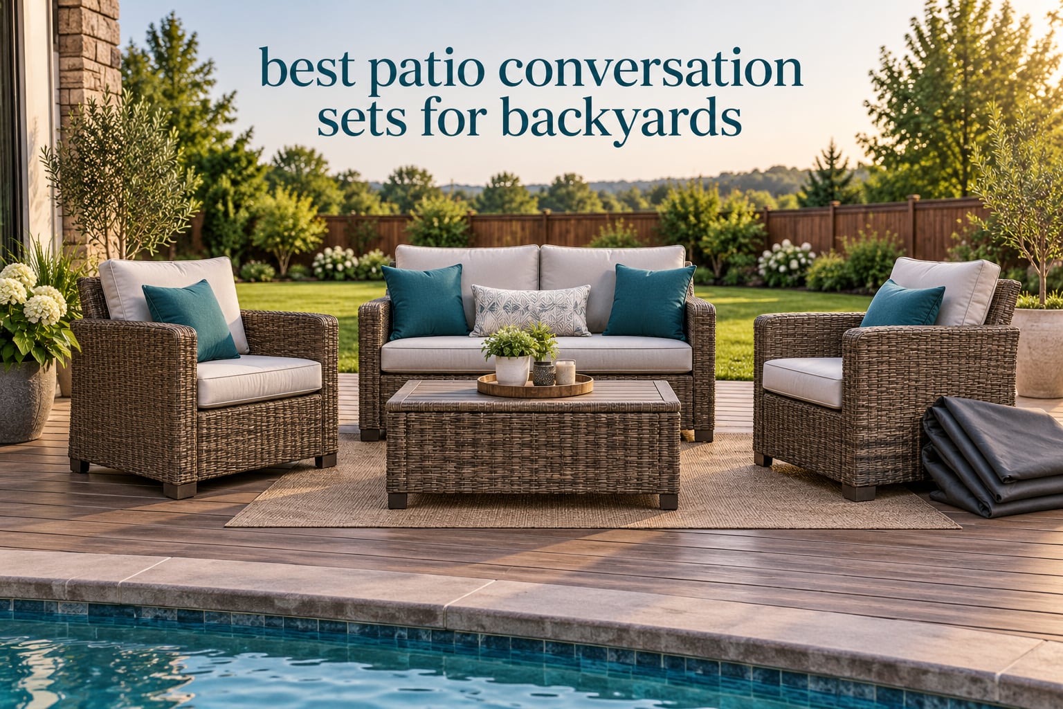 best patio conversation sets for backyards