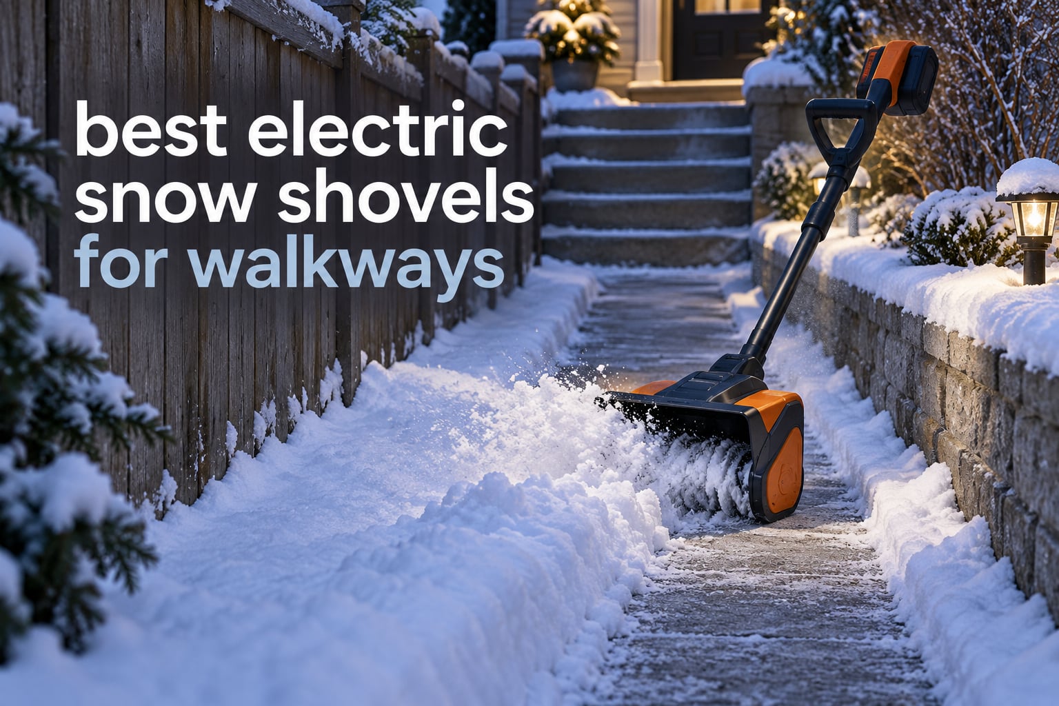 best electric snow shovels for walkways