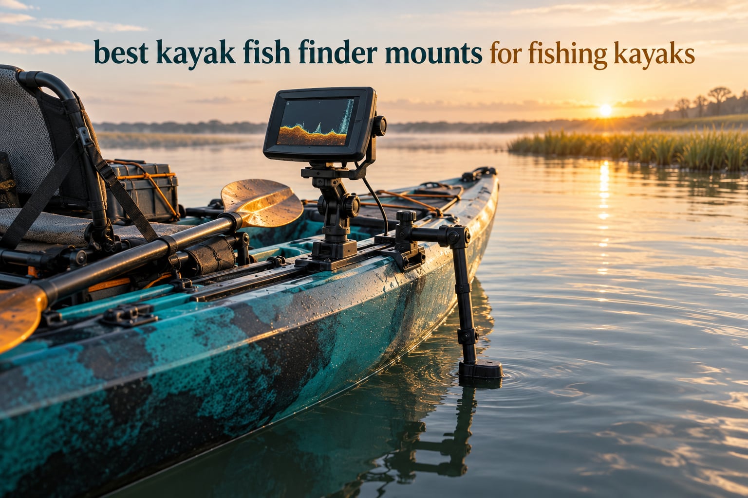 best kayak fish finder mounts for fishing kayaks